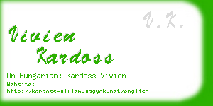 vivien kardoss business card